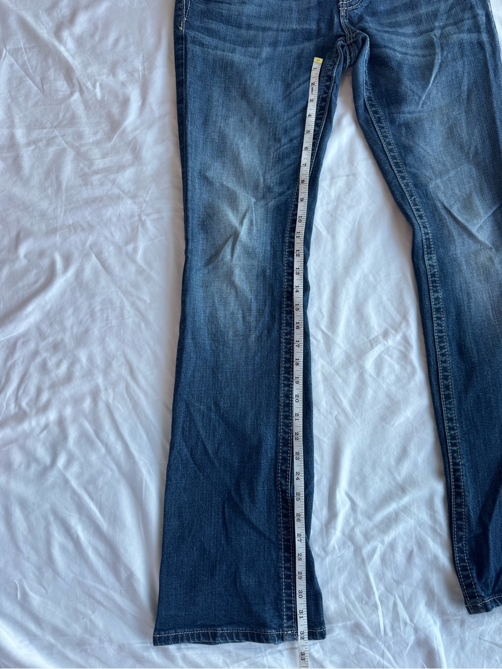 Y2K Miss Me Black Sequin Flap Pocket Bootcut Jeans Size 30 Low Rise Bootbarn - Picture 12 of 14